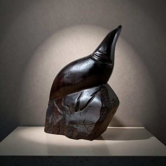 Unbranded Other - Mid-Century Sonoran Desert Ironwood Seal Sculpture (Olneya tesota), Hand-Carved